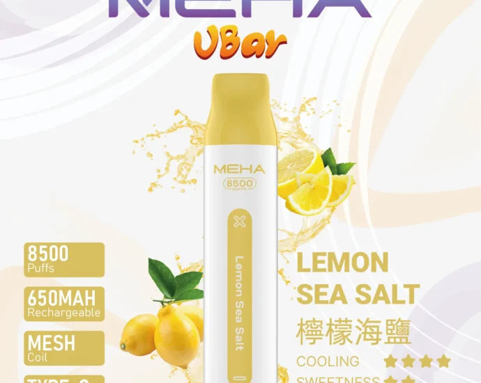 魅嗨8500口拋棄式電子煙-檸檬海鹽