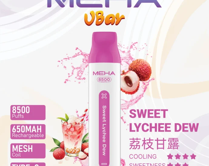 魅嗨8500口拋棄式電子煙-荔枝甘露