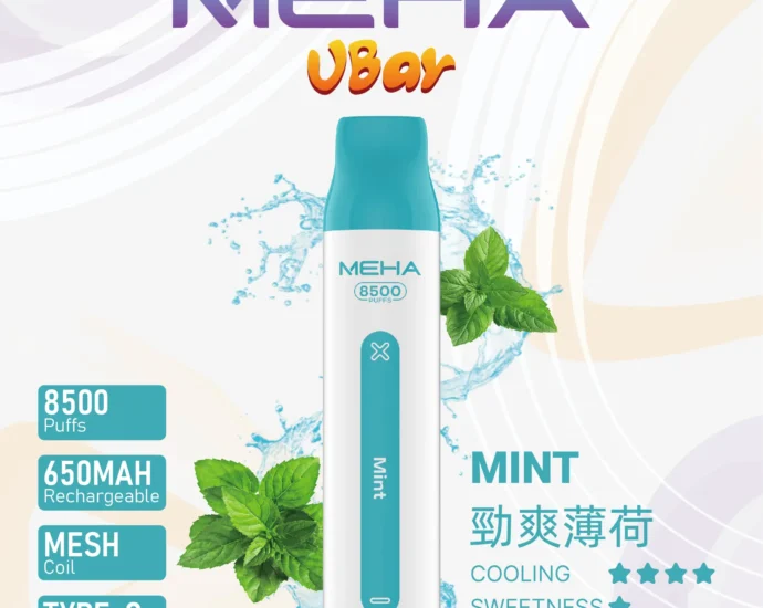 魅嗨8500口拋棄式電子煙-勁爽薄荷